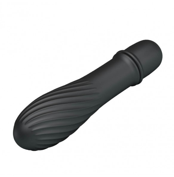 PRETTY LOVE - Screw Thread Vibrator Stick (Battery - Black)